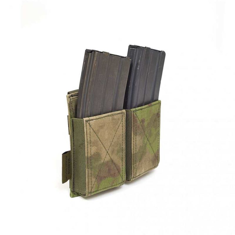 Double Elastic Mag Pouch A-TACS FG | Warrior Assault Systems